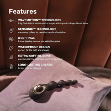 Estimulador Anal con Vibración Lelo Soraya Beads Black