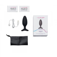 Estimulador Anal con Vibración Recargable APP Hush 2 By Lovense Talla M