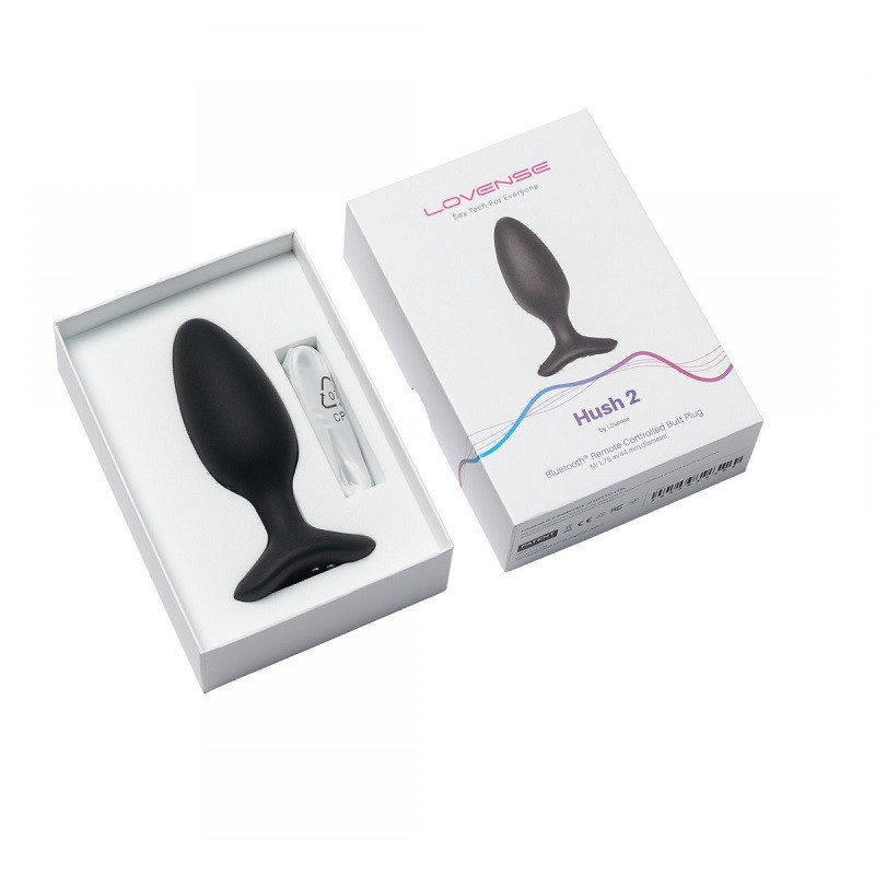 Estimulador Anal con Vibración Recargable APP Hush 2 By Lovense Talla M