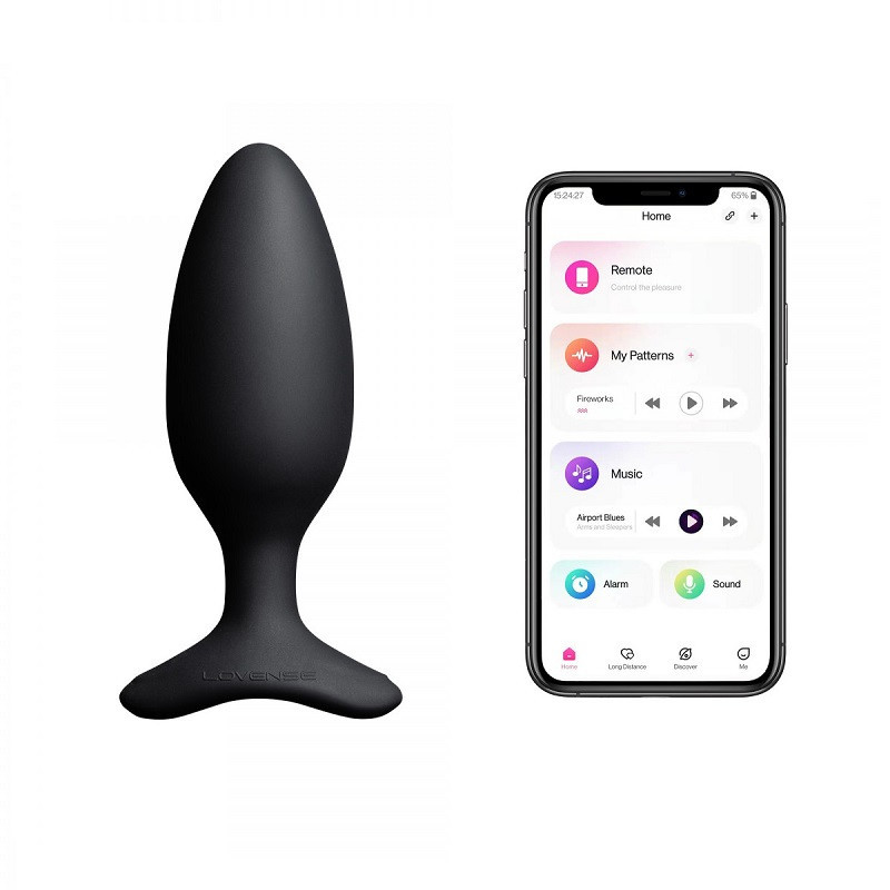 Estimulador Anal con Vibración Recargable APP Hush 2 By Lovense Talla M