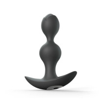 Estimulador Anal Con Vibración Recargable Twinny Bud Negro