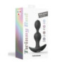 Estimulador Anal Con Vibración Recargable Twinny Bud Negro