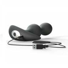 Estimulador Anal Con Vibración Recargable Twinny Bud Negro