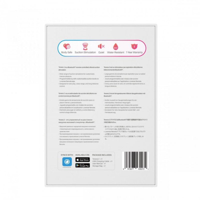 Estimulador Clitorial Tenera 2 Succión By Lovense