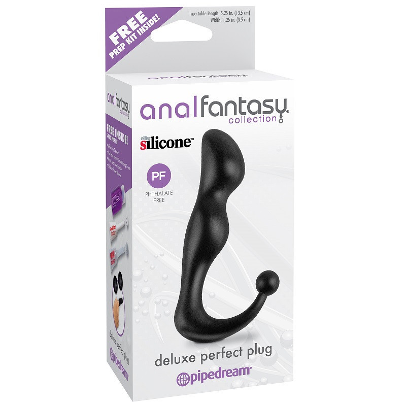 Estimulador Prostático Plug Silicona Deluxe Perfect Anal Fantasy