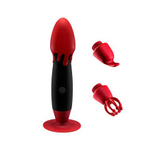 Estimulador Recargable con Ventosa y Cabezales Intercambiables 111883