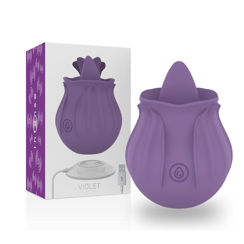 Estimulador Recargable Rose Licking Intense