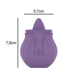 Estimulador Recargable Rose Licking Intense