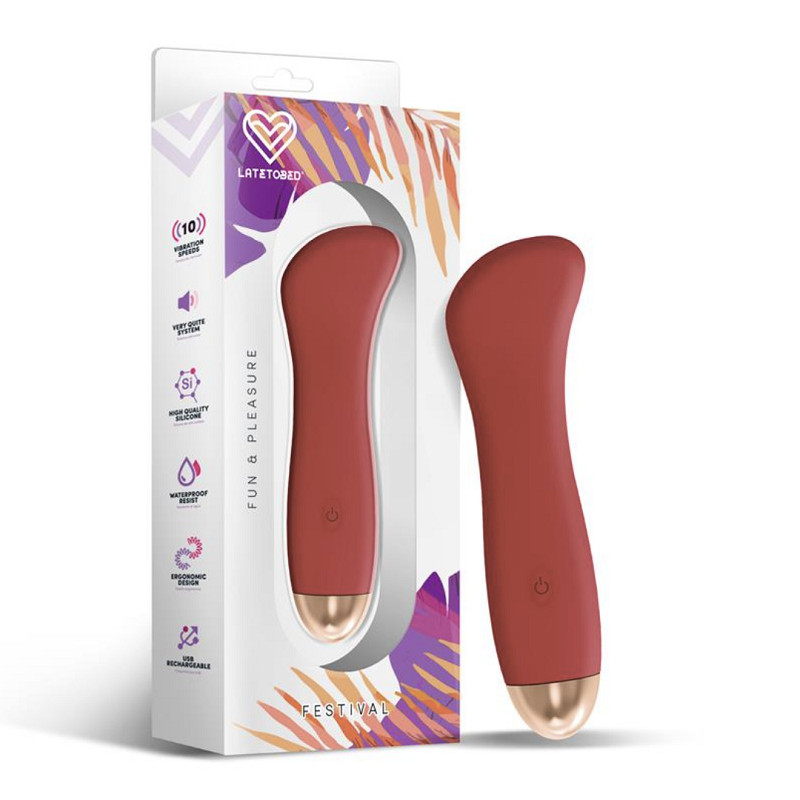 Estimulador Recargable Vibrador Festival USB Phana Burdeos