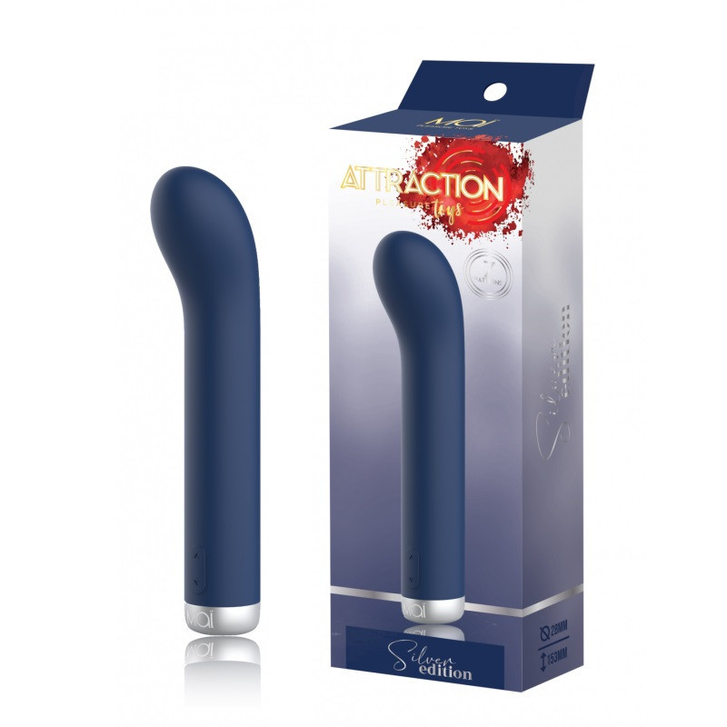 Estimulador Recargable Vibrador Mai G-Spot Attraction Silver Edition