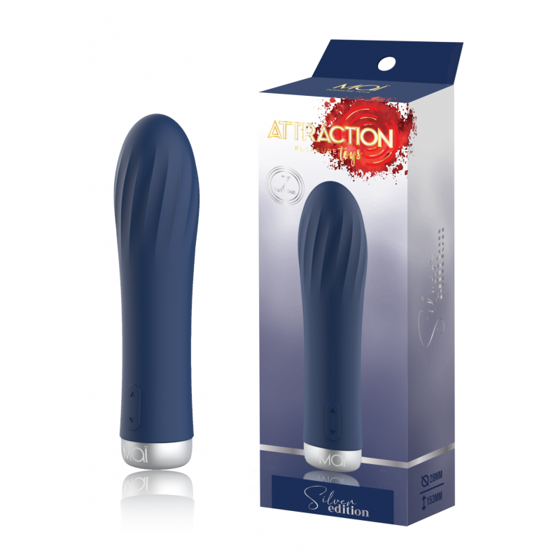 Estimulador Recargable Vibrador Mai Spiral Attraction Silver Edition