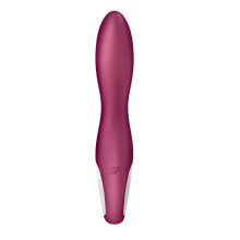 Estimulador Recargable Vibrador Satisfyer Heated Thrill Vibrator APP Burdeos
