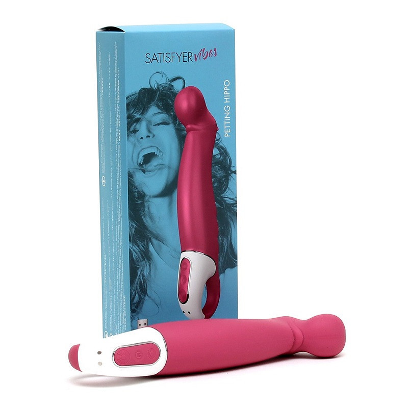 Estimulador Recargable Vibrador Satisfyer Vibes Petting Hippo