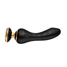 Estimulador Recargable Vibrador Shunga Masajeador Sanya Negro