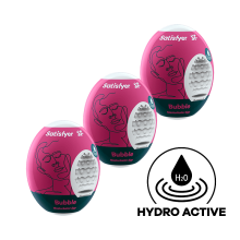 Huevos Masturbadores Satisfyer Egg 3 Unidades Bubble