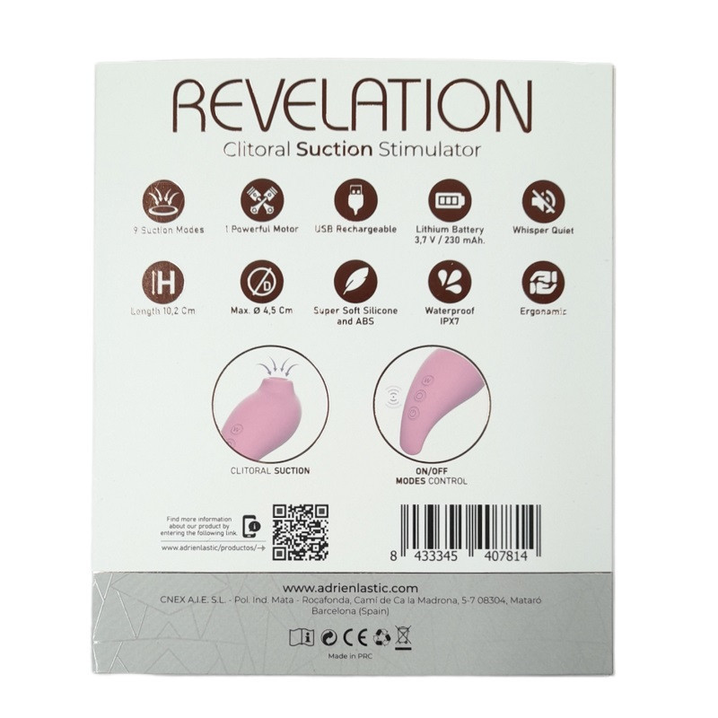 Estimulador Revelation Succionador Adrien Lastic Rosa