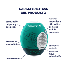 Huevos Masturbadores Satisfyer Egg 3 Unidades Naughty