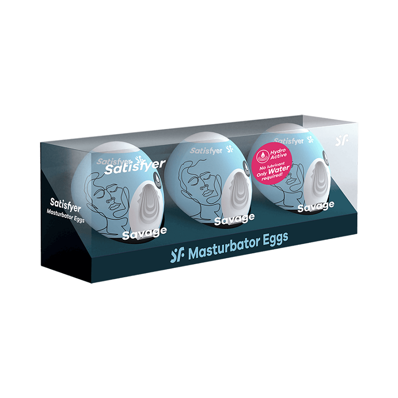 Huevos Masturbadores Satisfyer Egg 3 Unidades Savage