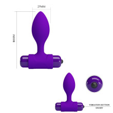 Estimulador Vibrador Plug Pretty Love Vibra Butt Plug
