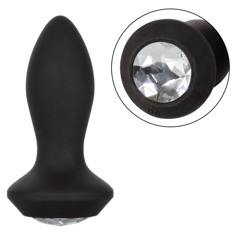 Estimulador Vibrador Plug Recargable Crystal Probe Petite
