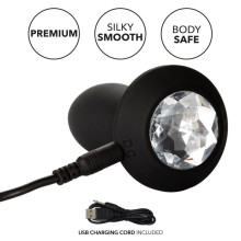 Estimulador Vibrador Plug Recargable Crystal Probe Petite