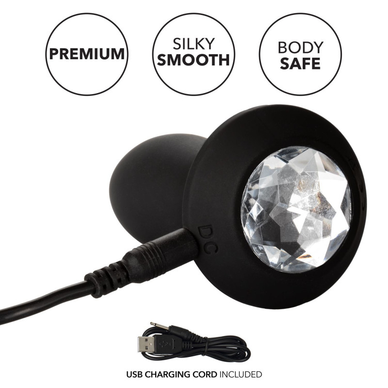 Estimulador Vibrador Plug Recargable Crystal Probe Petite