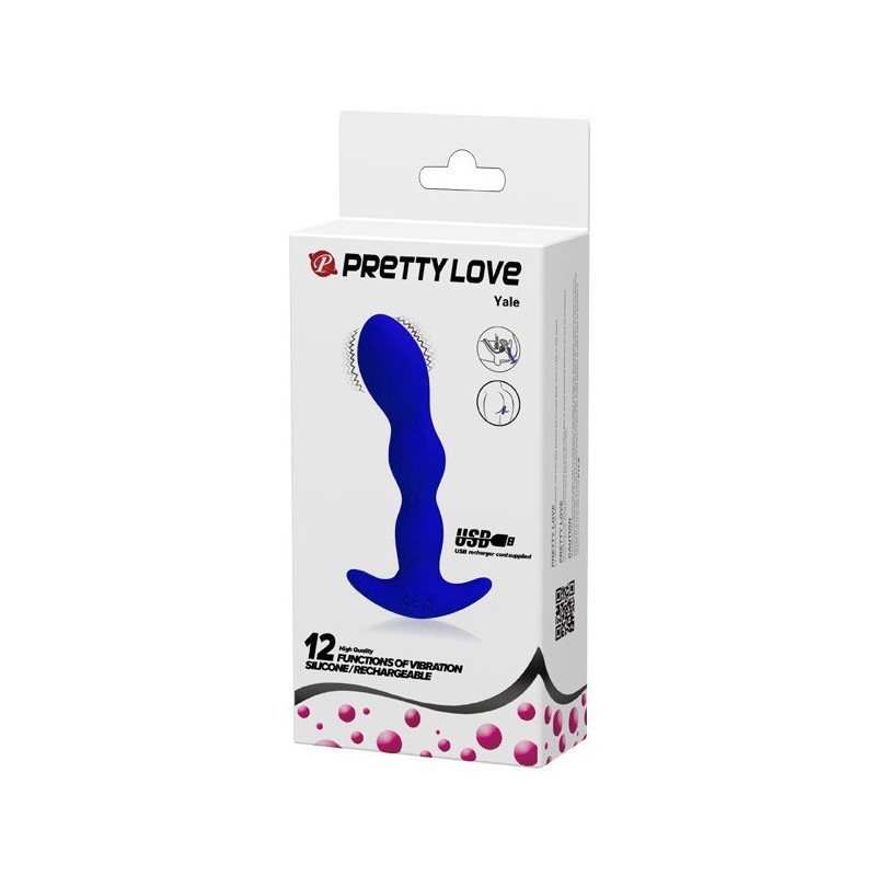 Estimulador Vibrador Plug Recargable Yale Pretty Love Lila