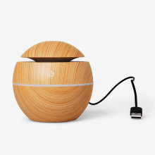 Humidificador Eléctrico Bola Imitación Madera