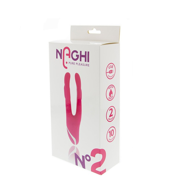 Estimulador Vibrador Recargable Silicona Naghi 2
