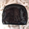 Estuche Texturado Neceser Brillo Negro