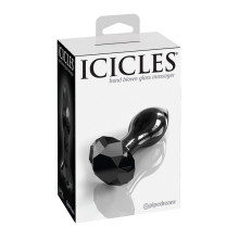 Icicles Nº78 Plug Negro Glass Massager