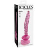 Icicles Nº.86 Dildo Y Ventosa Rosa Glass Massager