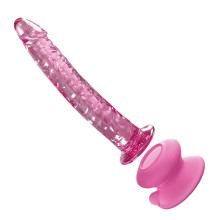 Icicles Nº.86 Dildo Y Ventosa Rosa Glass Massager