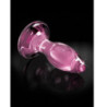 ICICLES Nº90 DILDO Y VENTOSA ROSA GLASS MASSAGER