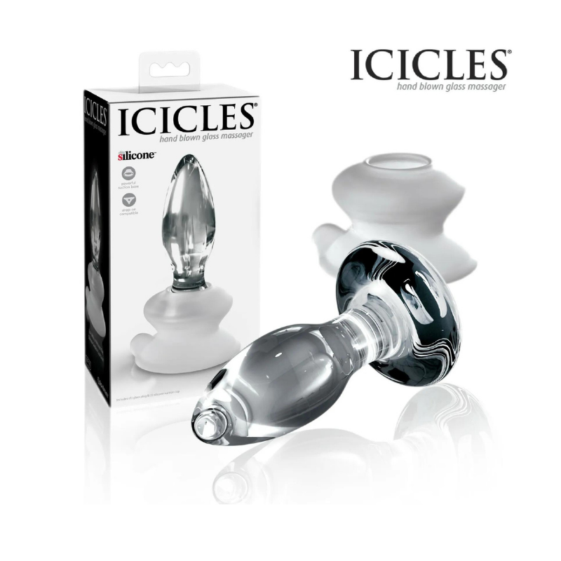 Icicles Nº.91 Plug y Ventosa Glass Massager