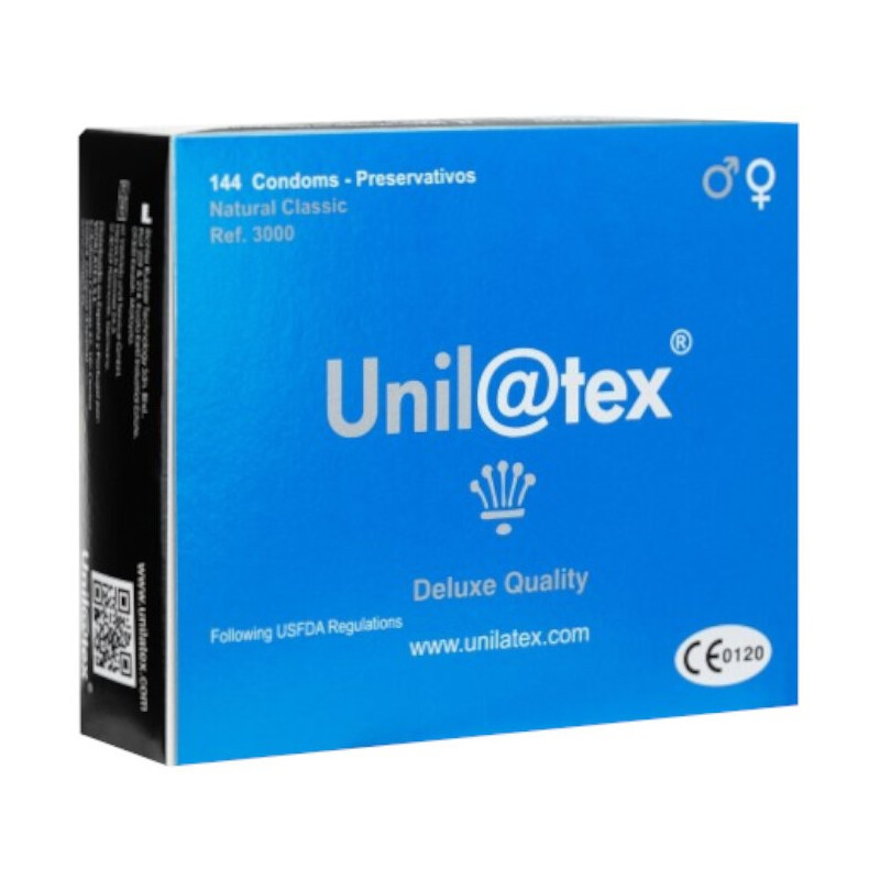 Caja 144 Preservativos Unilatex Natural