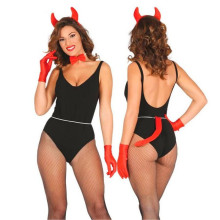 Kit Diadema Diablilla Rojo