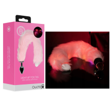 Cola de Zorro Metal Rosa con Luces Light Up Ouch