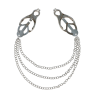 Pinzas Pezones Cadena Triple Virgite Nipple Clamps 92525