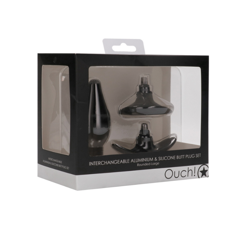 Anal Plug Tope Intercambiable Ouch Rounded-Large