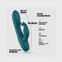 Mini Vibrador Doble Estimulación Recargable Bunny Lola Crushious