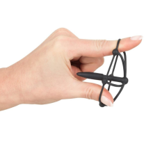 Anillo con Plug Uretral Penis Plug Glans Cage Silicona