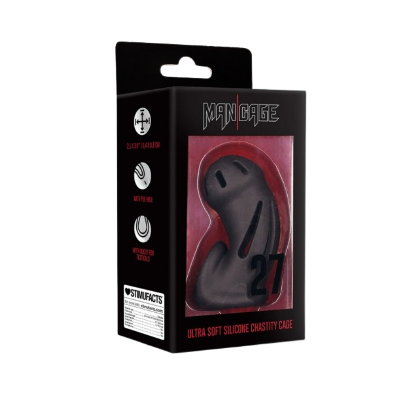 Jaula de Castidad Silicona Man Cage 27