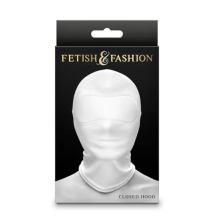 Capucha Sumisión Blanca Cerrada Fetish Fahion