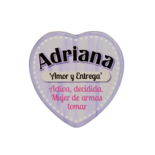 Imán Nombre Adriana Cerámica