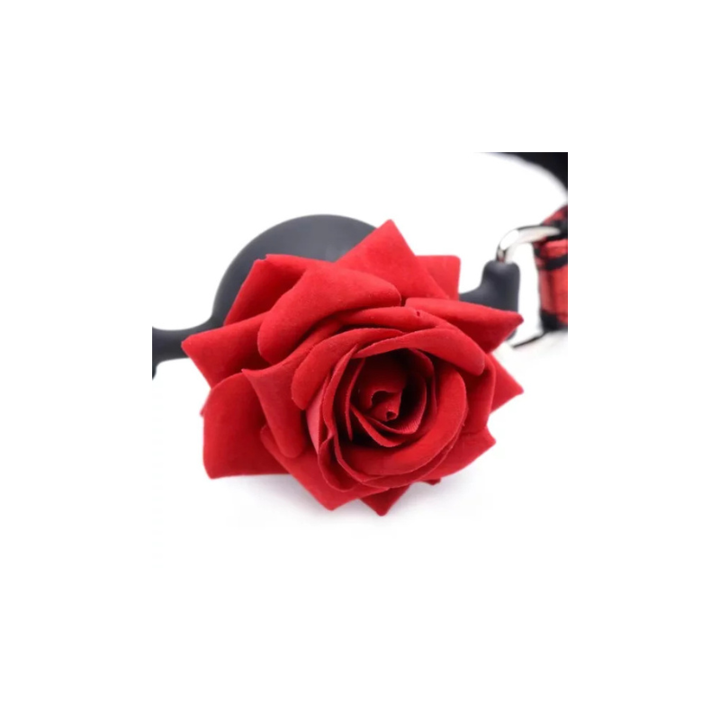 Mordaza Bola Silicona Con Rosa