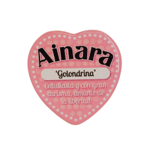 Imán Nombre Ainara Cerámica