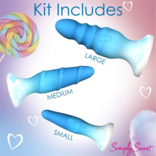 Kit 3 Plugs Anales Silicona Simply Sweet