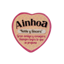 Imán Nombre Ainhoa Cerámica