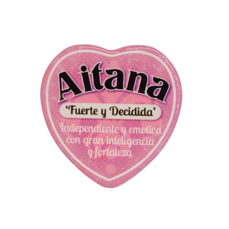 Imán Nombre Aitana Cerámica